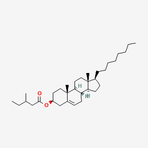 molecular formula C33H56O2 B12640227 [(3S,8S,9S,10R,13R,14S,17S)-10,13-dimethyl-17-octyl-2,3,4,7,8,9,11,12,14,15,16,17-dodecahydro-1H-cyclopenta[a]phenanthren-3-yl] 3-methylpentanoate 