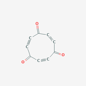 molecular formula C9O3 B12640285 Cyclonona-2,5,8-triyne-1,4,7-trione CAS No. 918959-13-4