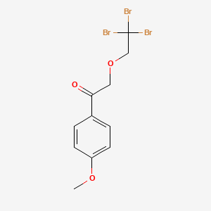 molecular formula C11H11Br3O3 B12640299 1-(4-Methoxyphenyl)-2-(2,2,2-tribromoethoxy)ethan-1-one CAS No. 919112-29-1