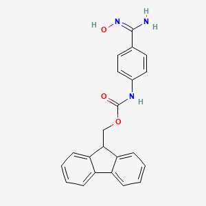 molecular formula C22H19N3O3 B12640397 4-(Fmoc-amino)benzamidoxime 