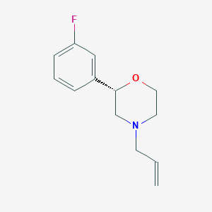 molecular formula C13H16FNO B12640402 (2S)-2-(3-Fluorophenyl)-4-(prop-2-en-1-yl)morpholine CAS No. 920798-69-2