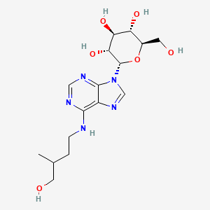 molecular formula C16H25N5O6 B1264041 dihydrozeatin-9-N-glucoside 