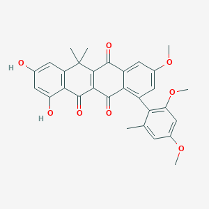 molecular formula C30H26O8 B1264042 Naphthacemycin A9 