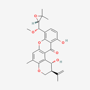 molecular formula C26H28O7 B1264043 14-Methoxytajixanthone 