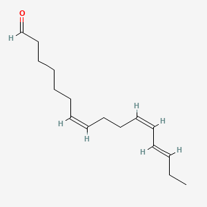 molecular formula C16H26O B1264049 (7Z,11Z,13E)-hexadeca-7,11,13-trienal CAS No. 888042-38-4