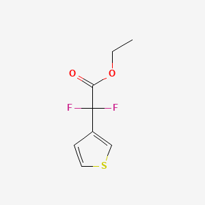 molecular formula C8H8F2O2S B12640527 Ethyl 2,2-difluoro-2-(thiophen-3-yl)acetate 