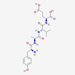 molecular formula C22H32N4O8 B12640549 L-Tyrosyl-L-alanyl-L-valyl-L-glutamic acid CAS No. 920979-09-5