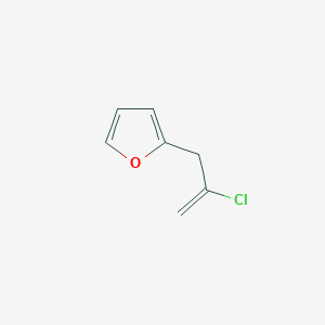molecular formula C7H7ClO B12640599 2-Chloro-3-(2-furyl)-1-propene 