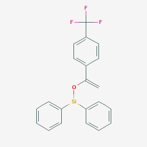 molecular formula C21H16F3OSi B12640607 CID 78068815 
