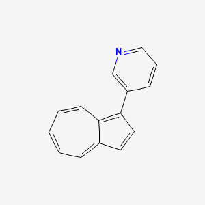 molecular formula C15H11N B12640739 3-(Azulen-1-yl)pyridine CAS No. 921228-56-0