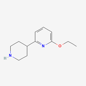 molecular formula C12H18N2O B12640758 2-Ethoxy-6-piperidin-4-ylpyridine 