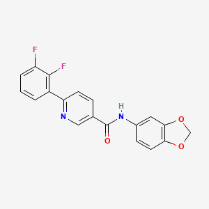 molecular formula C19H12F2N2O3 B12640772 N-(2H-1,3-Benzodioxol-5-yl)-6-(2,3-difluorophenyl)pyridine-3-carboxamide CAS No. 920530-44-5