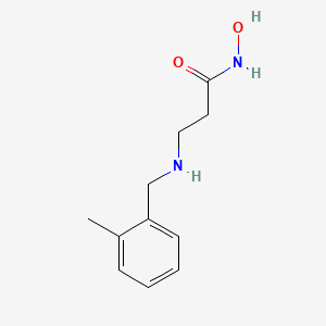 molecular formula C11H16N2O2 B12640817 N-Hydroxy-N~3~-[(2-methylphenyl)methyl]-beta-alaninamide CAS No. 919997-09-4