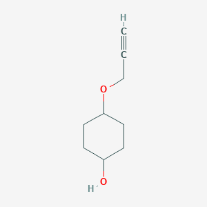 molecular formula C9H14O2 B12640850 4-Prop-2-ynoxycyclohexan-1-ol 