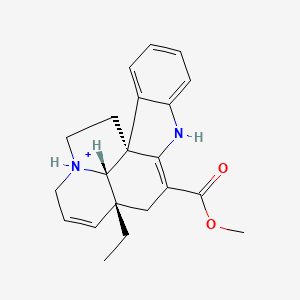 molecular formula C21H25N2O2+ B1264087 Tabersoninium(1+) 