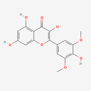 molecular formula C17H13O8- B1264088 Syringetin(1-) 