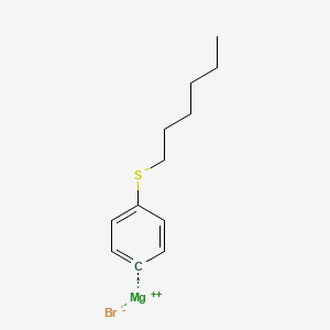 molecular formula C12H17BrMgS B12640902 Magnesium;hexylsulfanylbenzene;bromide 
