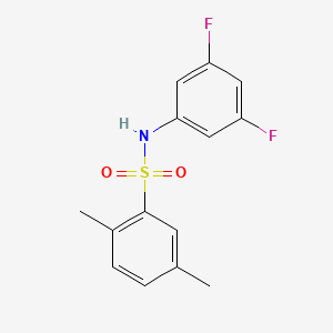 molecular formula C14H13F2NO2S B12640958 N-(3,5-Difluorophenyl)-2,5-dimethylbenzenesulfonamide 