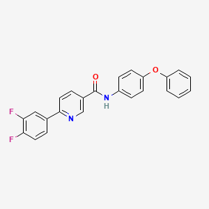 molecular formula C24H16F2N2O2 B12641000 6-(3,4-Difluorophenyl)-N-(4-phenoxyphenyl)pyridine-3-carboxamide CAS No. 920530-49-0