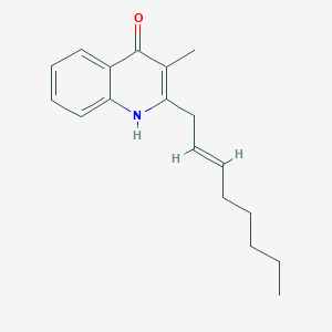 molecular formula C18H23NO B1264101 Burkholone 