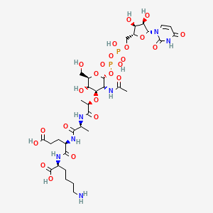 UDP-N-acetylmuramoyl-L-alanyl-alpha-D-glutamyl-L-lysine
