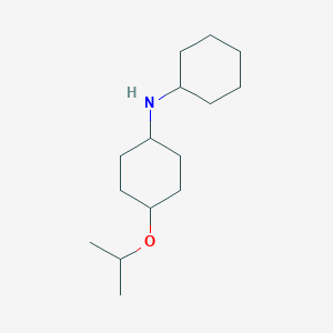 molecular formula C15H29NO B12641053 N-Cyclohexyl-4-[(propan-2-yl)oxy]cyclohexan-1-amine CAS No. 920280-79-1