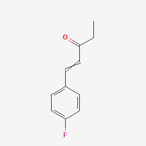 molecular formula C11H11FO B12641063 1-(4-Fluorophenyl)pent-1-en-3-one CAS No. 921206-14-6