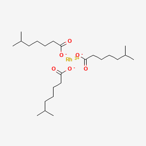 molecular formula C24H45O6Rh B12641110 Rhodium(3+) isooctanoate CAS No. 93843-19-7
