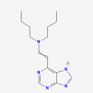 molecular formula C15H23N5 B12641117 N-Butyl-N-[2-(7H-purin-6-yl)ethenyl]butan-1-amine CAS No. 920503-87-3
