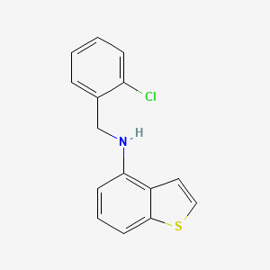 molecular formula C15H12ClNS B12641140 4-((2-Chlorobenzyl)-amino)-thianaphthene CAS No. 35877-26-0