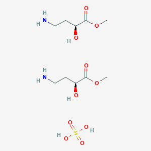 molecular formula C10H24N2O10S B12641163 methyl (2S)-4-amino-2-hydroxybutanoate;sulfuric acid CAS No. 920753-46-4