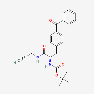 N-[(2S)-3-(4-benzoylphenyl)-1-oxo-1-(prop-2-ynylamino)propan-2-yl]carbamic acid tert-butyl ester