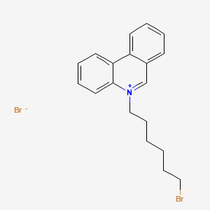 molecular formula C19H21Br2N B12641294 5-(6-Bromohexyl)-phenanthridinium bromide CAS No. 133954-04-8