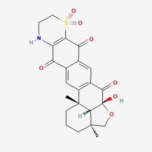 molecular formula C23H23NO7S B1264132 alisiaquninone C 