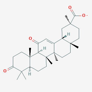 molecular formula C30H43O4- B1264138 3-Oxoglycyrrhetinate 