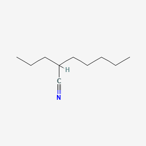 molecular formula C10H19N B12641383 Heptanenitrile, 2-propyl- CAS No. 208041-98-9