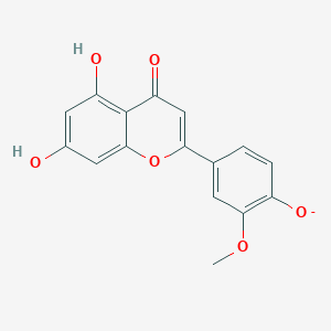 4',5-Dihydroxy-3'-methoxyflavon-7-olate(1-)