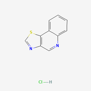 molecular formula C10H7ClN2S B12641450 Thiazolo(4,5-c)quinoline, monohydrochloride CAS No. 111199-28-1