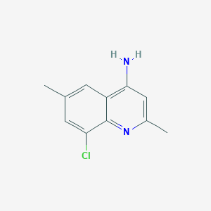 molecular formula C11H11ClN2 B12641455 4-Amino-8-chloro-2,6-dimethylquinoline CAS No. 948293-53-6