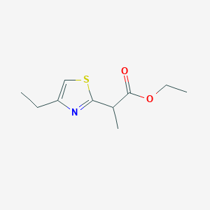 molecular formula C10H15NO2S B12641463 Ethyl 2-(4-ethyl-1,3-thiazol-2-yl)propanoate 