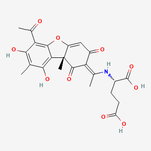 molecular formula C23H23NO10 B1264155 Usimine B 