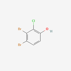 molecular formula C6H3Br2ClO B12641587 Phenol, dibromochloro- CAS No. 65216-84-4