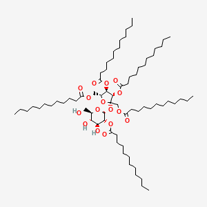 molecular formula C72H132O16 B12641673 Sucrose pentalaurate CAS No. 94139-21-6