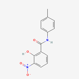 molecular formula C14H12N2O4 B12641679 2-Hydroxy-4'-methyl-3-nitrobenzanilide CAS No. 68507-90-4