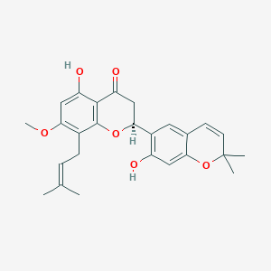 molecular formula C26H28O6 B1264175 Maackiaflavanone A 