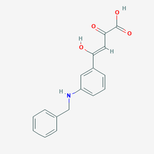 molecular formula C17H15NO4 B1264178 (Z)-4-[3-(benzylamino)phenyl]-2-hydroxy-4-oxo-but-2-enoic acid 