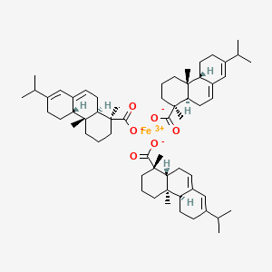 molecular formula C60H87FeO6 B12641800 Iron abietate, technical CAS No. 74356-11-9