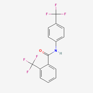 molecular formula C15H9F6NO B12641807 2-(trifluoromethyl)-N-[4-(trifluoromethyl)phenyl]benzamide 