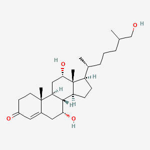 molecular formula C27H44O4 B1264181 7alpha,12alpha,26-Trihydroxycholest-4-en-3-one 