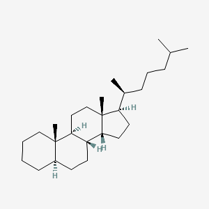 molecular formula C27H48 B12641810 Cholestane, (5alpha,14beta,20S)- CAS No. 69483-48-3